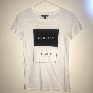 Banana republic black and white shirt